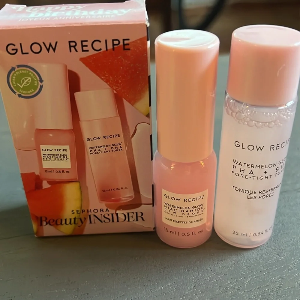 Glow Recipe Toner and Niacinamide Drop Mini Set -Bday gift NIB